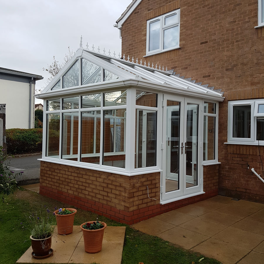 White uPVC Gable Conservatory