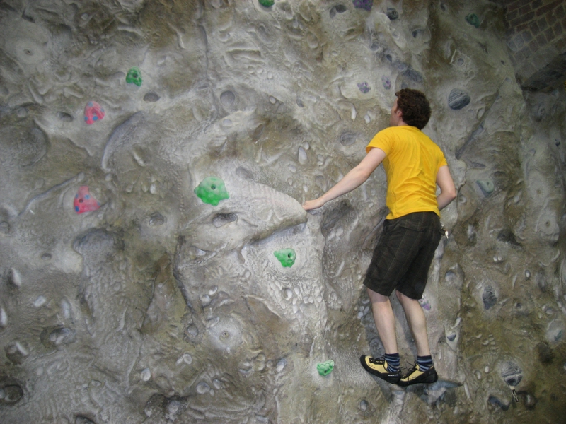 Climbing centre rock wall in Wolverhampton