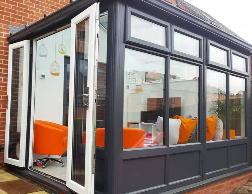 DW - Grey uPVC Conservatory