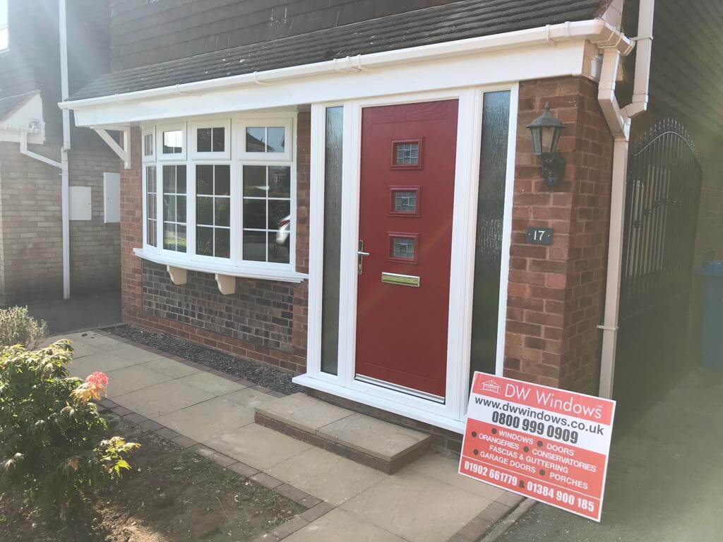 DW red composite door installation