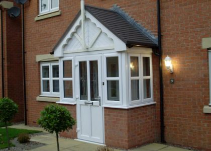 white uPVC Porch